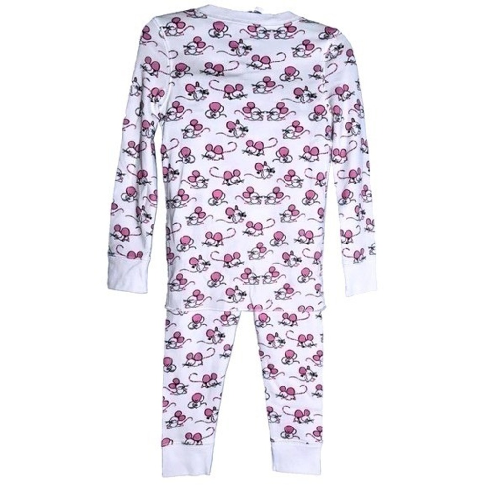 Roller Rabbit Girls Size 6 Pink Mouse‎ Gym Rats PJs Pajama Set - Picture 2 of 5